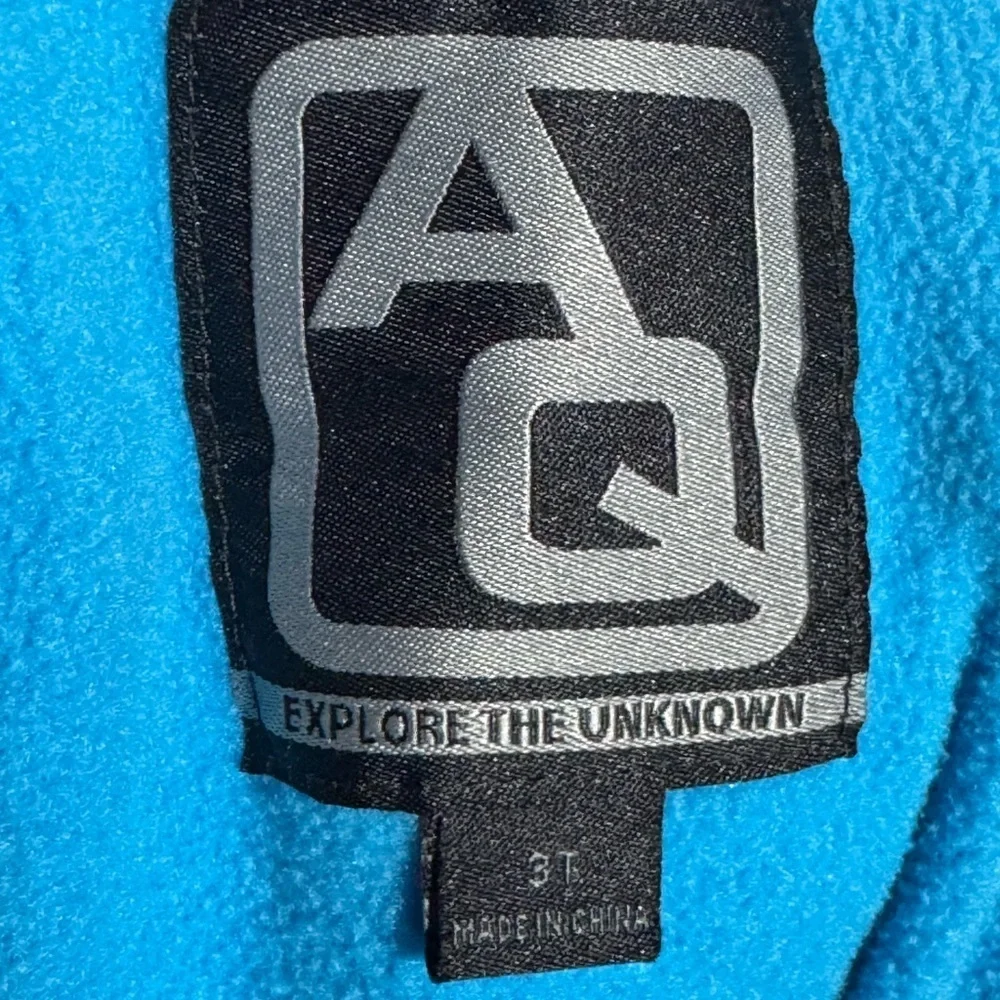 Artic Quest Boys Puffer Winter Warm Hooded Coat Blue & Black Size 3T